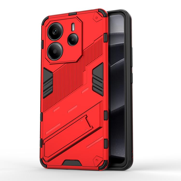 Punk Armor 2 in 1 PC + TPU Phone Case with Holder, For Redmi K80 Pro / Poco F7 Ultra, For Redmi K80 / Poco F7 Pro, For Redmi Turbo 4 Pro, For Redmi Note Turbo 4, For Redmi Note 14 Pro 4G, For Redmi Note 14 4G 163.25mm