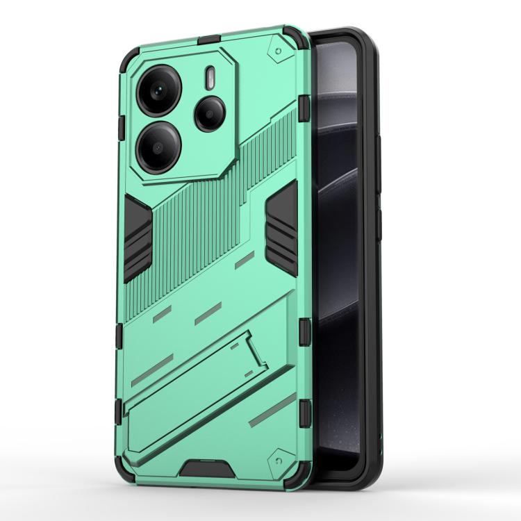 Punk Armor 2 in 1 PC + TPU Phone Case with Holder, For Redmi K80 Pro / Poco F7 Ultra, For Redmi K80 / Poco F7 Pro, For Redmi Turbo 4 Pro, For Redmi Note Turbo 4, For Redmi Note 14 Pro 4G, For Redmi Note 14 4G 163.25mm