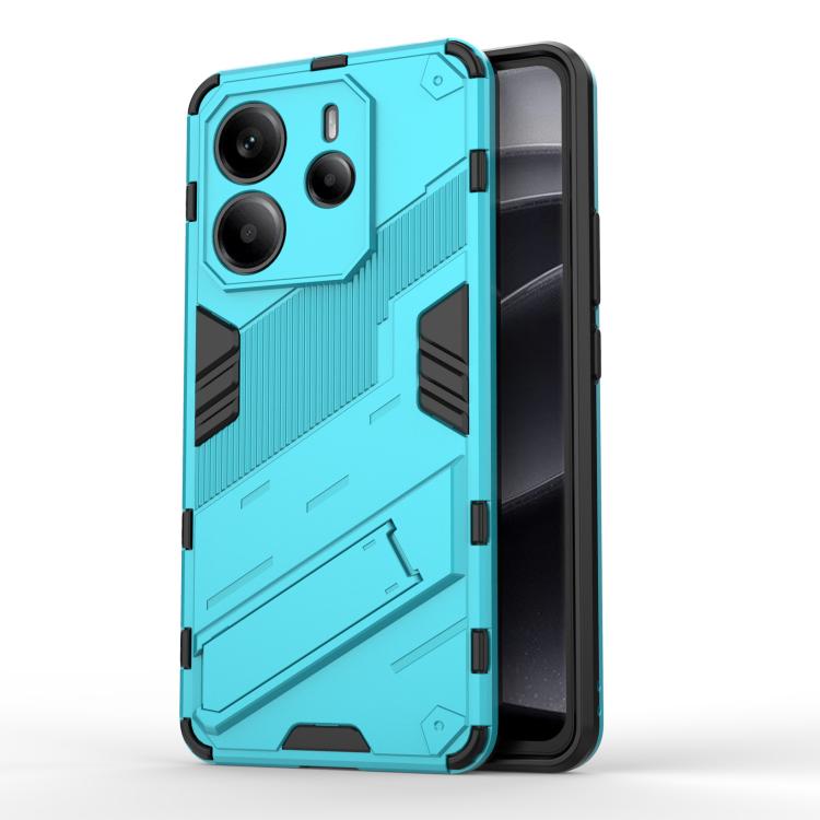 Punk Armor 2 in 1 PC + TPU Phone Case with Holder, For Redmi K80 Pro / Poco F7 Ultra, For Redmi K80 / Poco F7 Pro, For Redmi Turbo 4 Pro, For Redmi Note Turbo 4, For Redmi Note 14 Pro 4G, For Redmi Note 14 4G 163.25mm