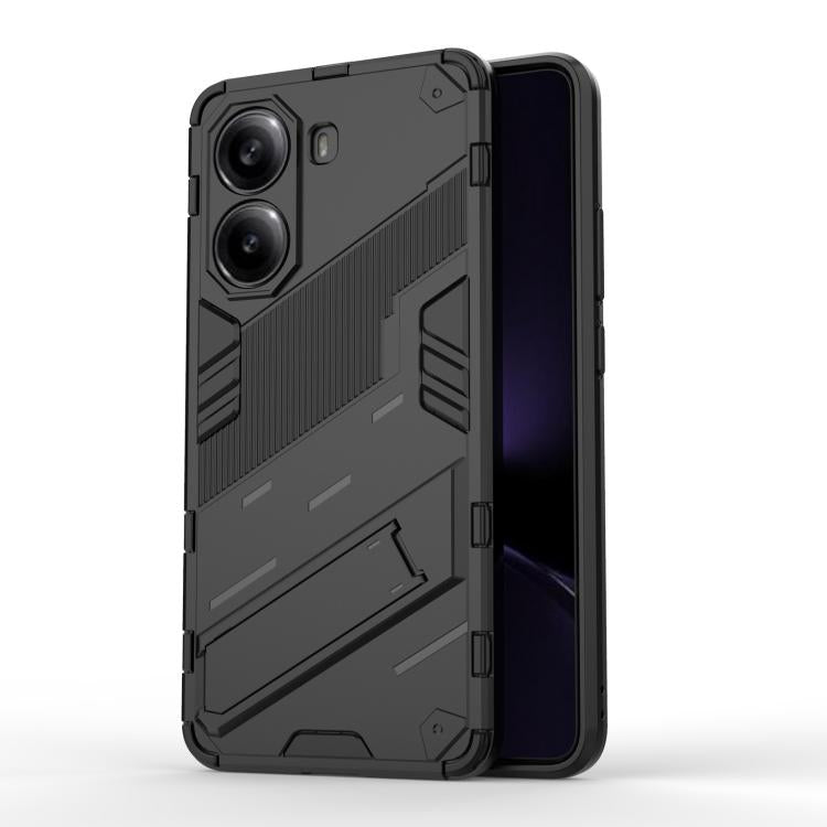 Punk Armor 2 in 1 PC + TPU Phone Case with Holder, For Redmi K80 Pro / Poco F7 Ultra, For Redmi K80 / Poco F7 Pro, For Redmi Turbo 4 Pro, For Redmi Note Turbo 4, For Redmi Note 14 Pro 4G, For Redmi Note 14 4G 163.25mm