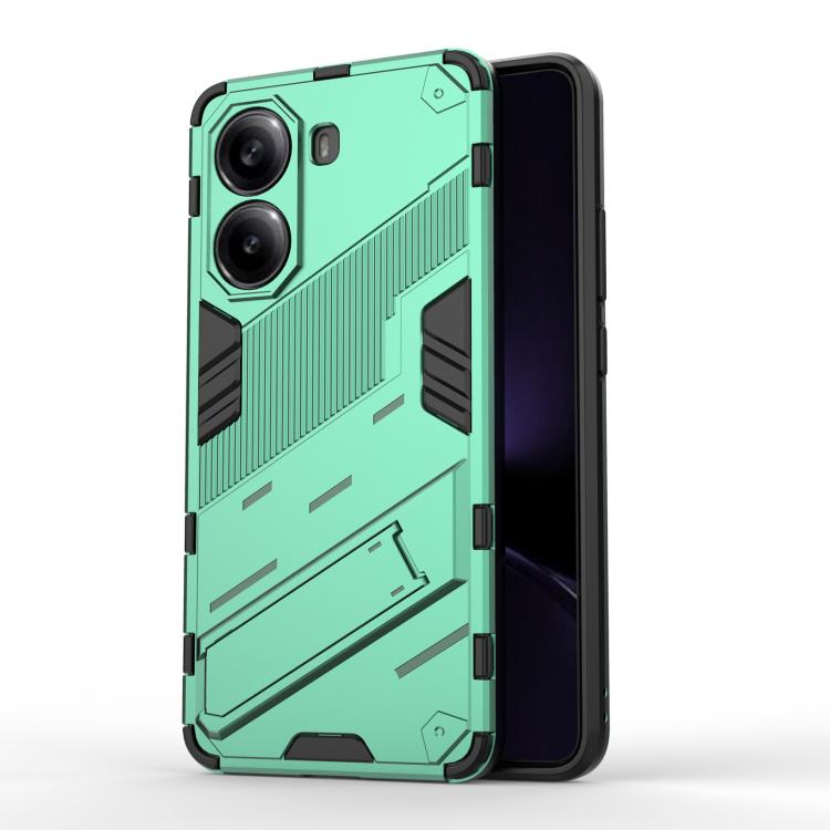 Punk Armor 2 in 1 PC + TPU Phone Case with Holder, For Redmi K80 Pro / Poco F7 Ultra, For Redmi K80 / Poco F7 Pro, For Redmi Turbo 4 Pro, For Redmi Note Turbo 4, For Redmi Note 14 Pro 4G, For Redmi Note 14 4G 163.25mm