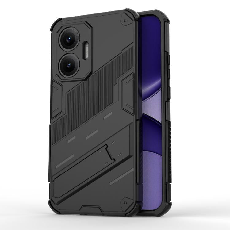 Punk Armor 2 in 1 PC + TPU Phone Case with Holder, For Redmi K80 Pro / Poco F7 Ultra, For Redmi K80 / Poco F7 Pro, For Redmi Turbo 4 Pro, For Redmi Note Turbo 4, For Redmi Note 14 Pro 4G, For Redmi Note 14 4G 163.25mm