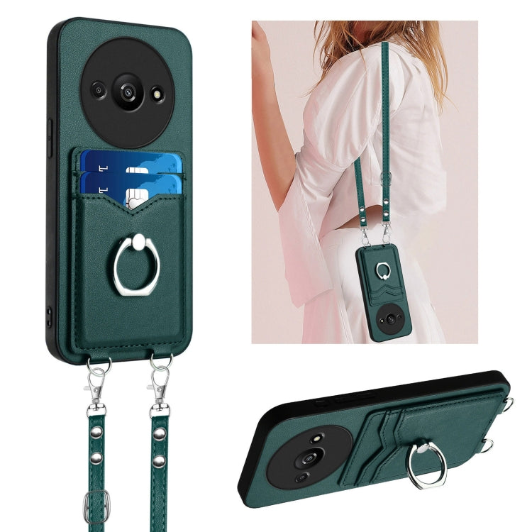 R20 Crossbody Rope Ring Card Holder Phone Case, For Xiaomi Redmi Turbo 3, For Xiaomi Redmi A3 4G Global, For Xiaomi Redmi Note 13 Pro 4G Global, For Xiaomi Redmi Note 13 4G Global, For Xiaomi Redmi 13C 5G / 13R, For Xiaomi Redmi Note 13 Pro 5G         ...