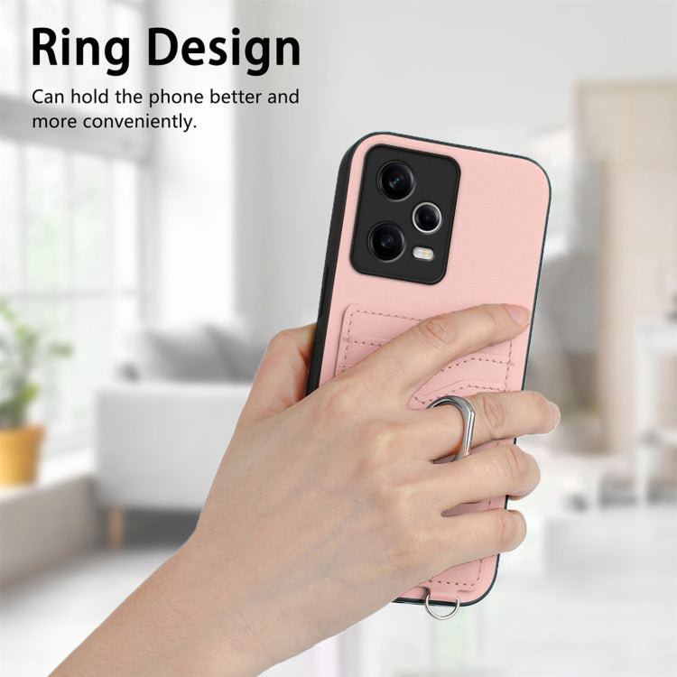 R20 Crossbody Rope Ring Card Holder Phone Case, For Xiaomi Redmi Note 12 Pro 5G, For Xiaomi Redmi Note 12 Pro Speed, For Xiaomi Redmi Note 12 5G Global, For Xiaomi Redmi 12C / 11A, For Xiaomi Redmi 10C