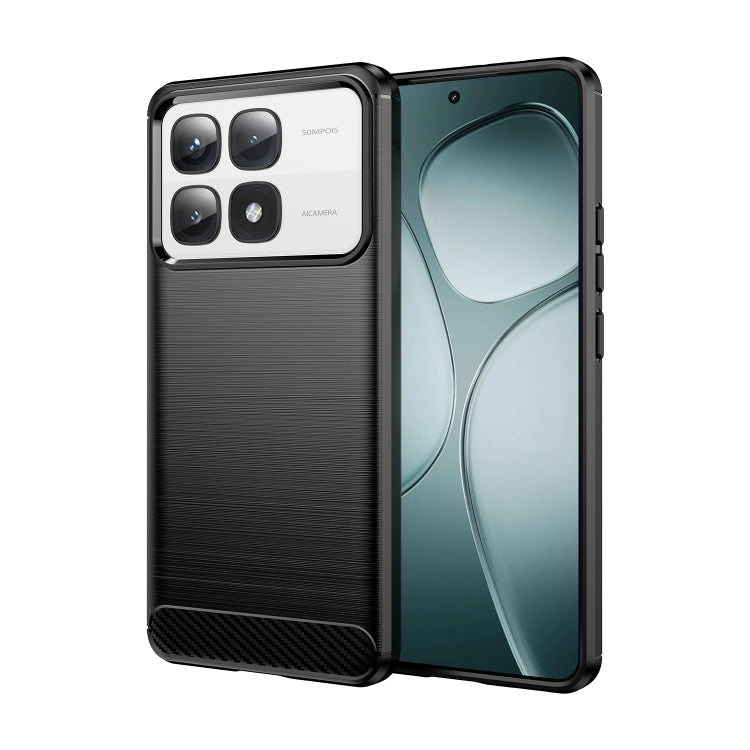 Carbon Fiber Brushed Texture TPU Phone Case, For Xiaomi 15 Pro, For Xiaomi 15, For Xiaomi 14T Pro, For Xiaomi 14 Civi, For Xiaomi Civi 4 Pro