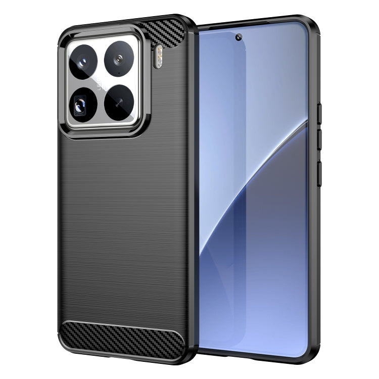 Carbon Fiber Brushed Texture TPU Phone Case, For Xiaomi 15 Pro, For Xiaomi 15, For Xiaomi 14T Pro, For Xiaomi 14 Civi, For Xiaomi Civi 4 Pro