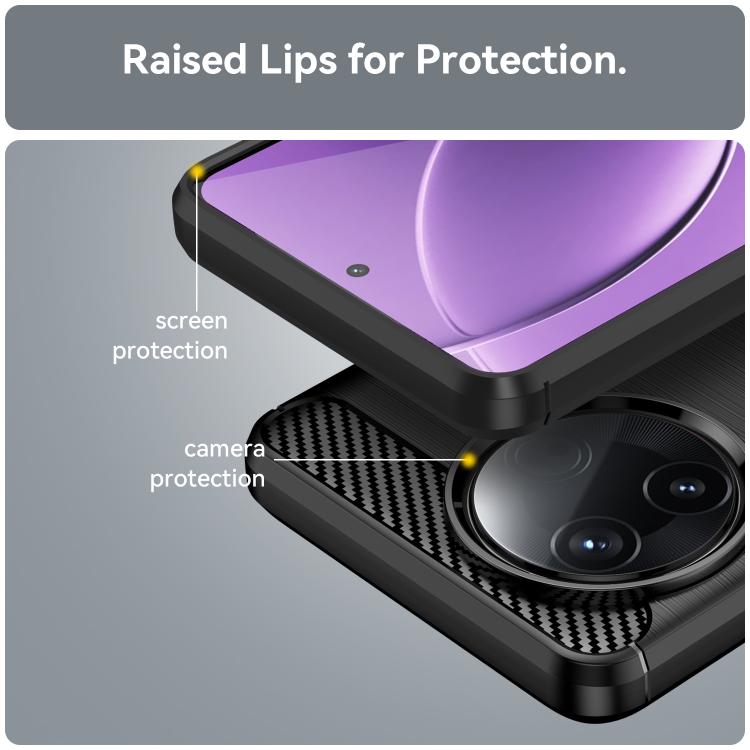 Carbon Fiber Brushed Texture TPU Phone Case, For Xiaomi Poco F7 Pro, For Xiaomi 15 Ultra, For Xiaomi Poco X7 Pro, For Xiaomi 15 Pro, For Xiaomi 15, For Xiaomi 14T Pro, For Xiaomi 14 Civi, For Xiaomi Civi 4 Pro