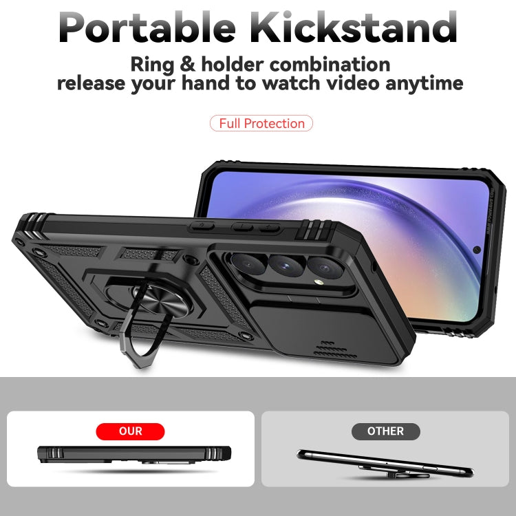 Sliding Camshield Holder Phone Case, For Samsung Galaxy A55 5G, For Samsung Galaxy A15, For Samsung Galaxy A05, For Samsung Galaxy A05s