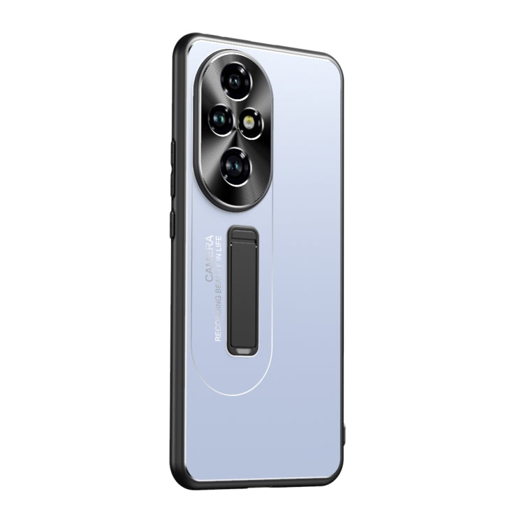 Frosted Metal Hybrid TPU Holder Phone Case, For Honor 200, For Honor 200 Pro