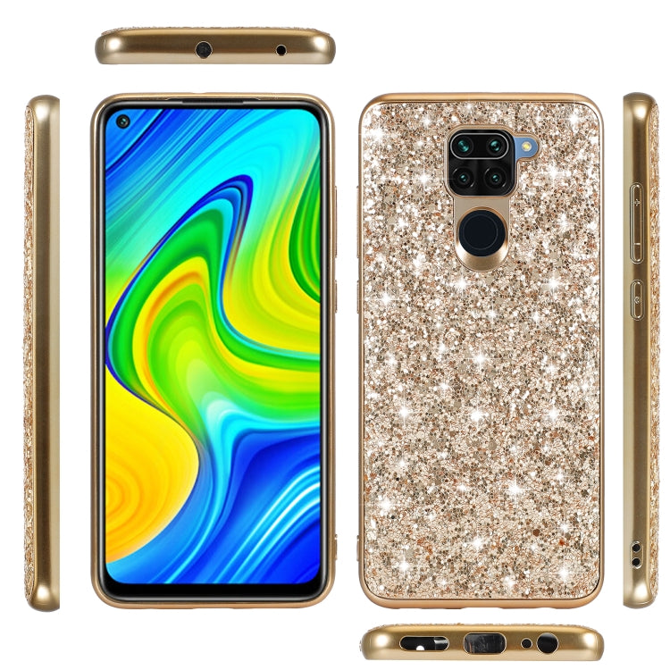 Glitter Powder Shockproof TPU Protective Case, For Xiaomi Redmi Note 9 / 10X 4G, For Xiaomi Note 10 Lite, For Samsung Galaxy Note 20, For Samsung Galaxy A21s, For Samsung Galaxy A41, For Samsung Galaxy A51 5G