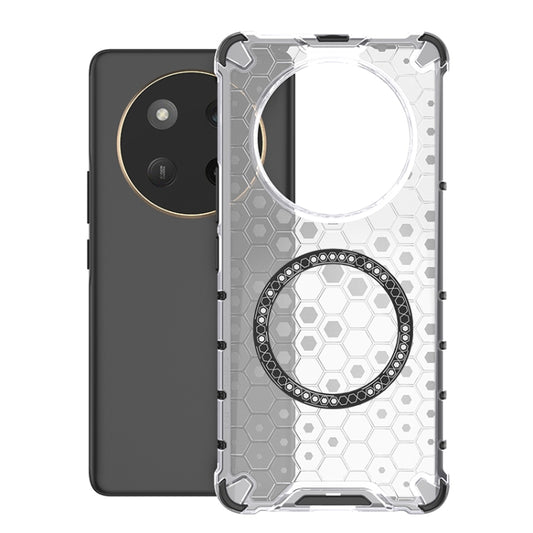 Honeycomb Magnetic Ring Shockproof Phone Case, For Honor X60 Pro 5G, For Honor X60 5G, For Honor Play 60 Plus 5G, For Honor 200, For Honor 200 Pro, For Honor 200 Lite Global