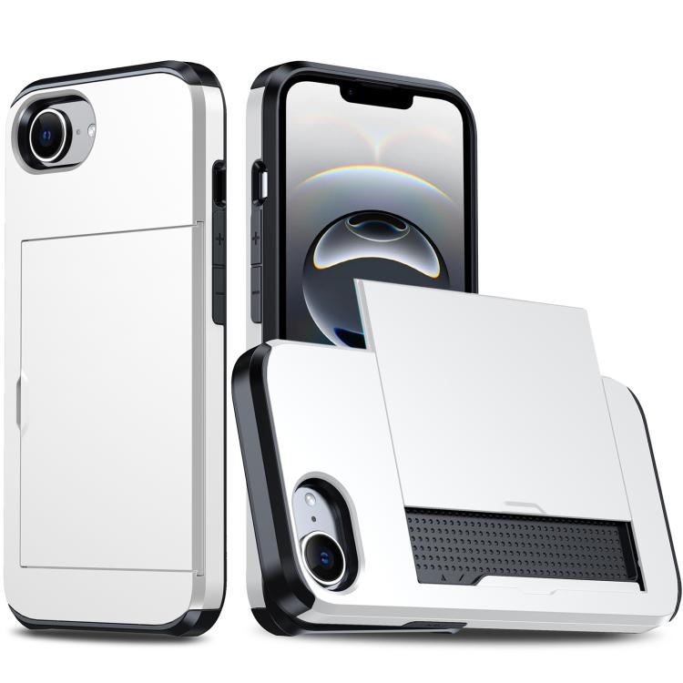 Shockproof Armor Phone Case with Card Slot, For iPhone 18, For iPhone 18 Pro, For iPhone 18 Pro Max, For iPhone 17e / 16e