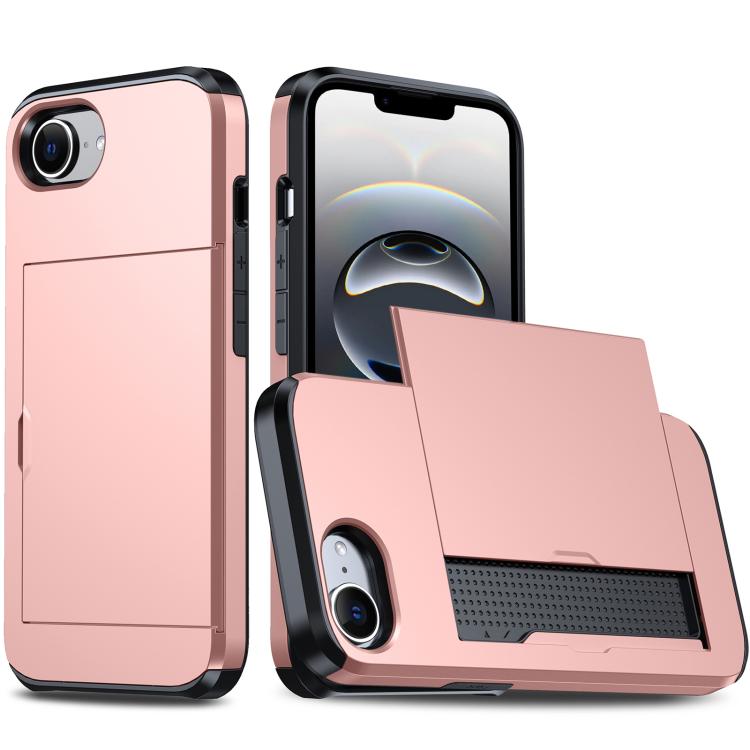 Shockproof Armor Phone Case with Card Slot, For iPhone 18, For iPhone 18 Pro, For iPhone 18 Pro Max, For iPhone 17e / 16e