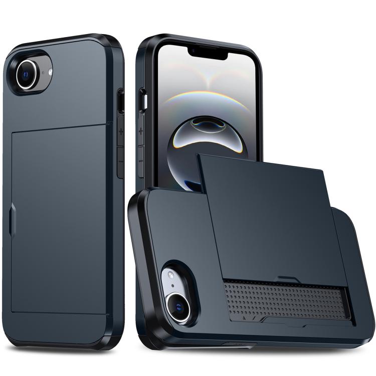Shockproof Armor Phone Case with Card Slot, For iPhone 18, For iPhone 18 Pro, For iPhone 18 Pro Max, For iPhone 17e / 16e