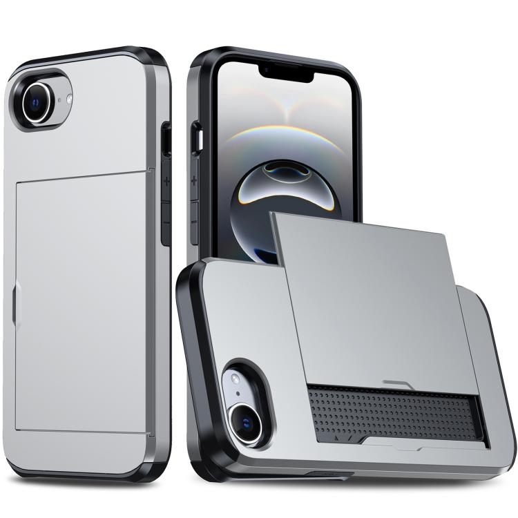 Shockproof Armor Phone Case with Card Slot, For iPhone 18, For iPhone 18 Pro, For iPhone 18 Pro Max, For iPhone 17e / 16e