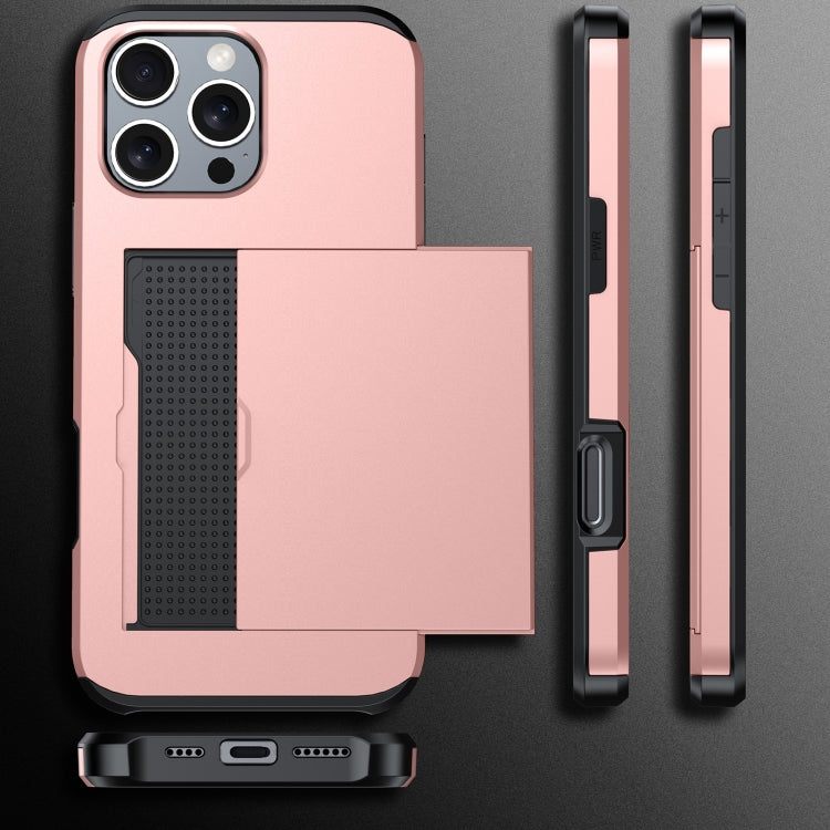 Shockproof Armor Phone Case with Card Slot, For iPhone 18, For iPhone 18 Pro, For iPhone 18 Pro Max, For iPhone 17e / 16e