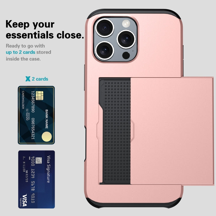 Shockproof Armor Phone Case with Card Slot, For iPhone 18, For iPhone 18 Pro, For iPhone 18 Pro Max, For iPhone 17e / 16e