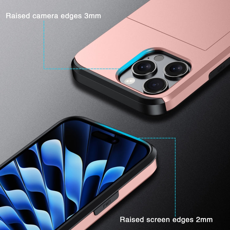 Shockproof Armor Phone Case with Card Slot, For iPhone 18, For iPhone 18 Pro, For iPhone 18 Pro Max, For iPhone 17e / 16e