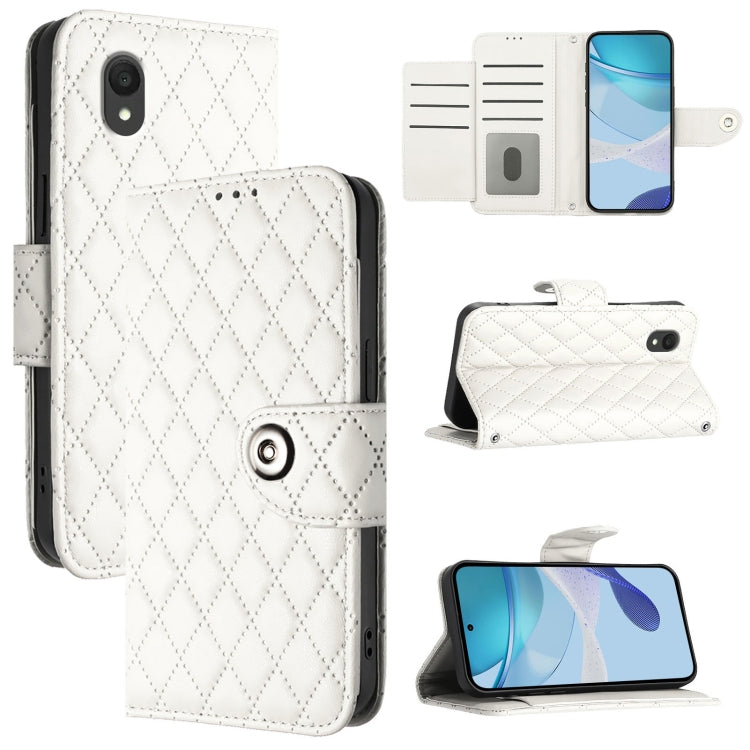 Rhombic Texture Flip Leather Phone Case with Lanyard, For TCL K32 5G / K33, For TCL 60 NxtPaper, For TCL 60 SE NxtPaper / 605, For TCL 50 Pro NxtPaper, For TCL 50 LE 5G, For TCL 201, For TCL 50 XL 5G, For TCL 50 XE 5G