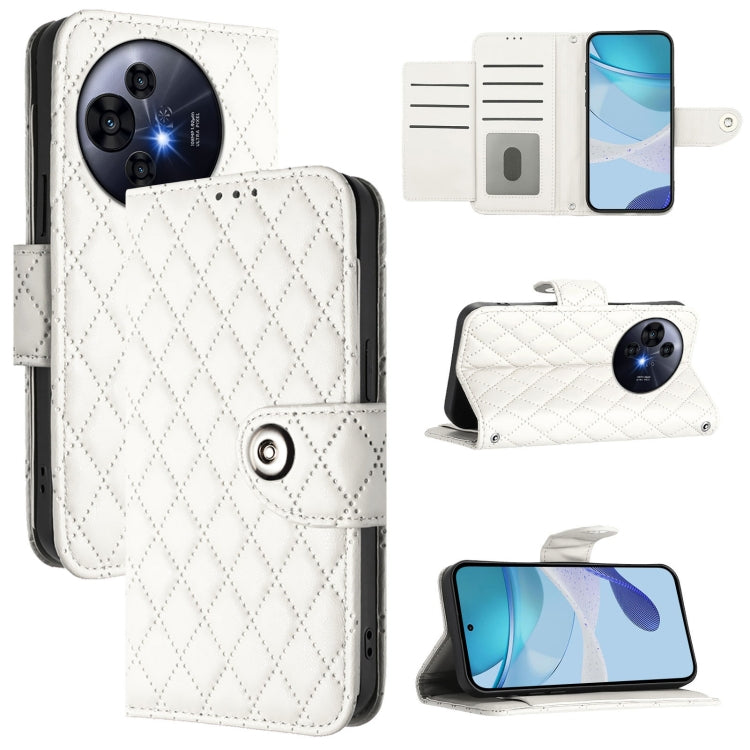 Rhombic Texture Flip Leather Phone Case with Lanyard, For TCL K32 5G / K33, For TCL 60 NxtPaper, For TCL 60 SE NxtPaper / 605, For TCL 50 Pro NxtPaper, For TCL 50 LE 5G, For TCL 201, For TCL 50 XL 5G, For TCL 50 XE 5G