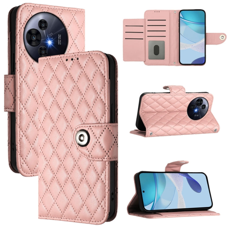 Rhombic Texture Flip Leather Phone Case with Lanyard, For TCL K32 5G / K33, For TCL 60 NxtPaper, For TCL 60 SE NxtPaper / 605, For TCL 50 Pro NxtPaper, For TCL 50 LE 5G, For TCL 201, For TCL 50 XL 5G, For TCL 50 XE 5G