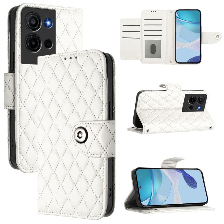 Rhombic Texture Flip Leather Phone Case with Lanyard, For TCL K32 5G / K33, For TCL 60 NxtPaper, For TCL 60 SE NxtPaper / 605, For TCL 50 Pro NxtPaper, For TCL 50 LE 5G, For TCL 201, For TCL 50 XL 5G, For TCL 50 XE 5G