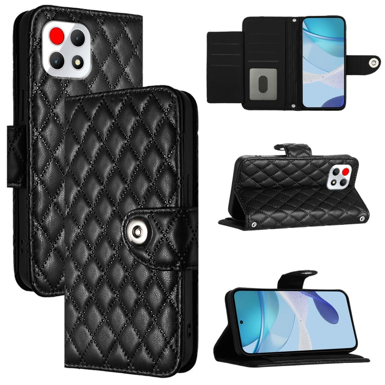 Rhombic Texture Flip Leather Phone Case with Lanyard, For T-Mobile Revvl 8, For T-Mobile REVVL 7 Pro 5G, For T-Mobile REVVL 7 5G, For T-Mobile REVVL 6 / 6x 5G, For T-Mobile REVVL 6 Pro / 6x Pro 5G