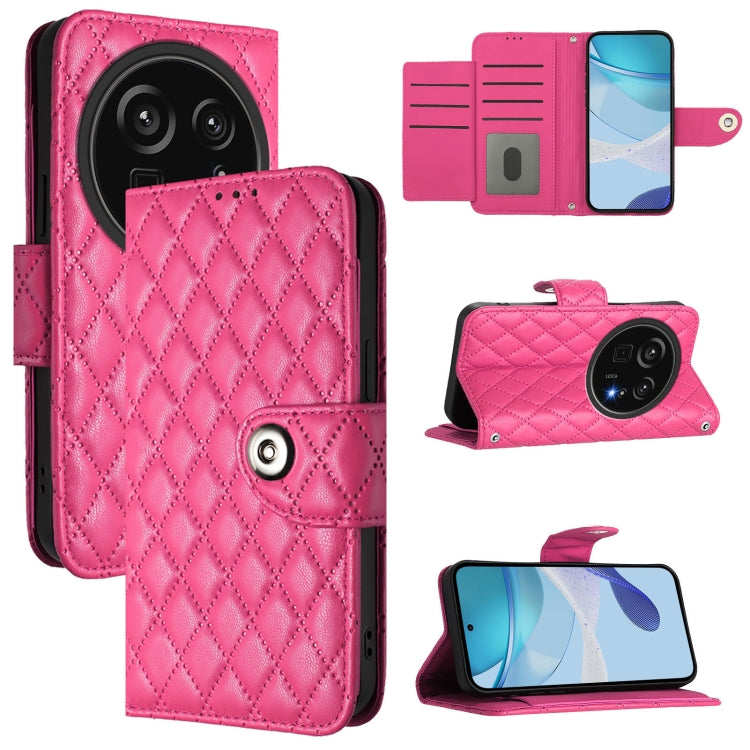 Rhombic Texture Flip Leather Phone Case with Lanyard, For Sharp Aquos wish6, For Sharp Aquos R11, For Sharp Aquos Sense10, For Sharp Basio Active 3, For Sharp Aquos Sense9 Plus, For Sharp Aquos Sense9, For Sharp Aquos R9 Pro, For Sharp Aquos Wish4 SH-52E