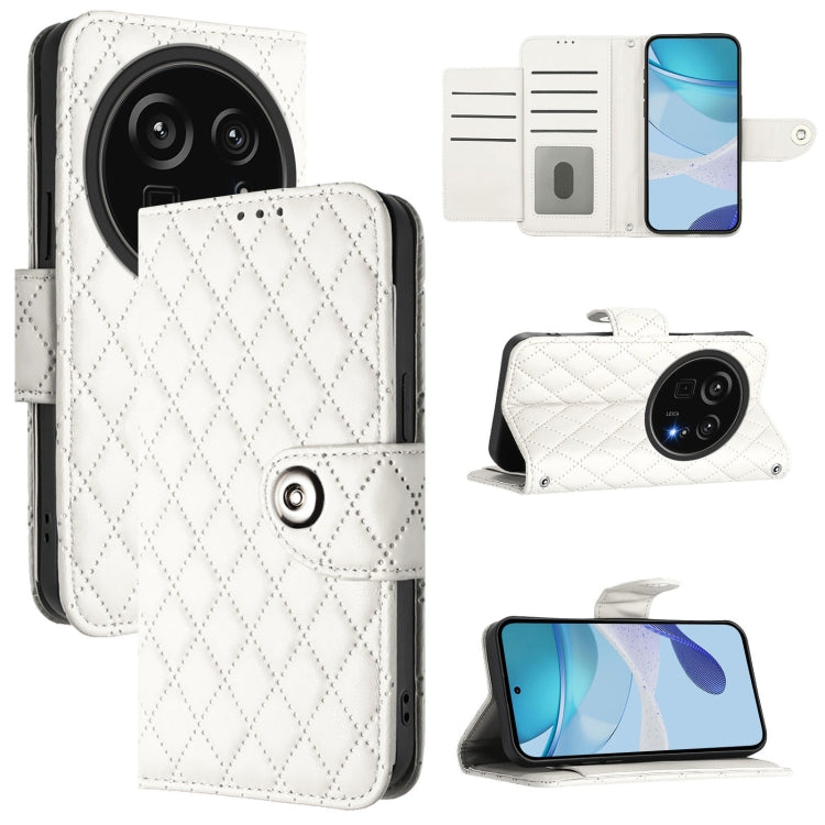 Rhombic Texture Flip Leather Phone Case with Lanyard, For Sharp Aquos wish6, For Sharp Aquos R11, For Sharp Aquos Sense10, For Sharp Basio Active 3, For Sharp Aquos Sense9 Plus, For Sharp Aquos Sense9, For Sharp Aquos R9 Pro, For Sharp Aquos Wish4 SH-52E