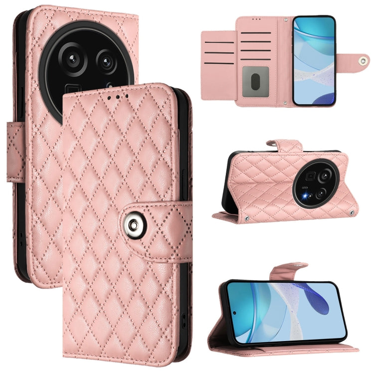 Rhombic Texture Flip Leather Phone Case with Lanyard, For Sharp Aquos wish6, For Sharp Aquos R11, For Sharp Aquos Sense10, For Sharp Basio Active 3, For Sharp Aquos Sense9 Plus, For Sharp Aquos Sense9, For Sharp Aquos R9 Pro, For Sharp Aquos Wish4 SH-52E
