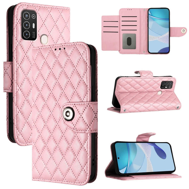 Rhombic Texture Flip Leather Phone Case with Lanyard, For ZTE Blade A73 4G, For ZTE Blade V50 Vita, For ZTE Blade A53 Pro, For ZTE Blade A53, For ZTE Blade A52 Lite, For ZTE Blade V40s, For ZTE Blade A52