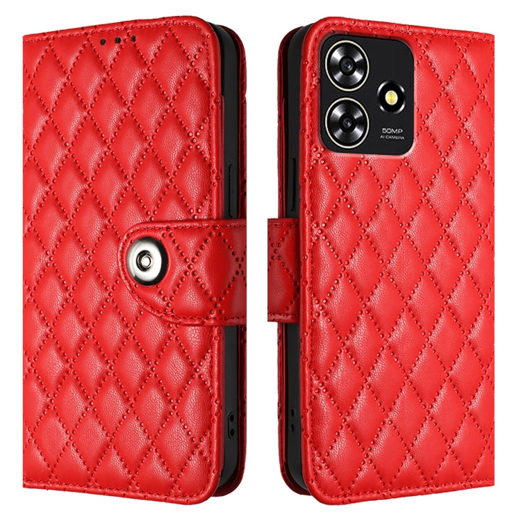 Rhombic Texture Flip Leather Phone Case with Lanyard, For ZTE Blade A73 4G, For ZTE Blade V50 Vita, For ZTE Blade A53 Pro, For ZTE Blade A53, For ZTE Blade A52 Lite, For ZTE Blade V40s, For ZTE Blade A52