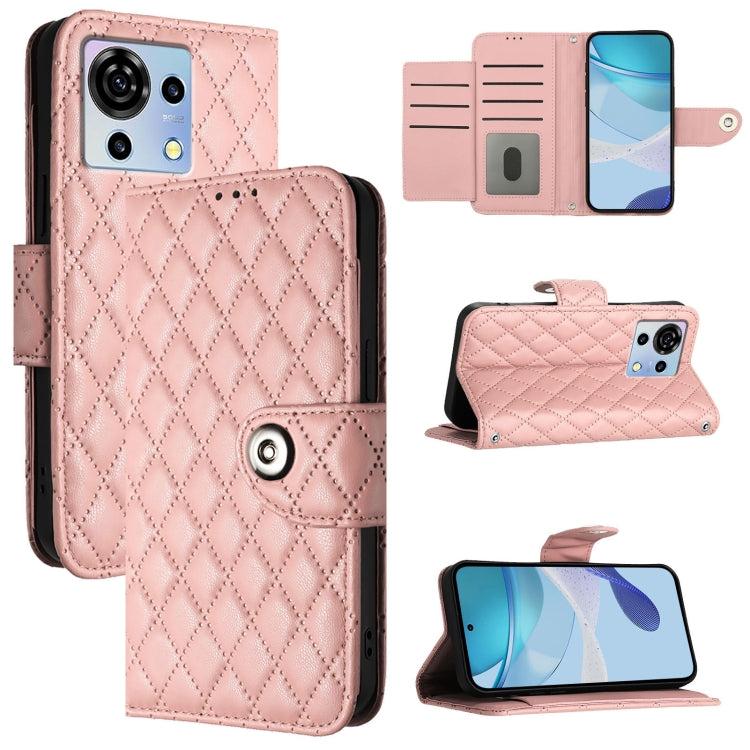 Rhombic Texture Flip Leather Phone Case with Lanyard, For ZTE Blade A73 4G, For ZTE Blade V50 Vita, For ZTE Blade A53 Pro, For ZTE Blade A53, For ZTE Blade A52 Lite, For ZTE Blade V40s, For ZTE Blade A52