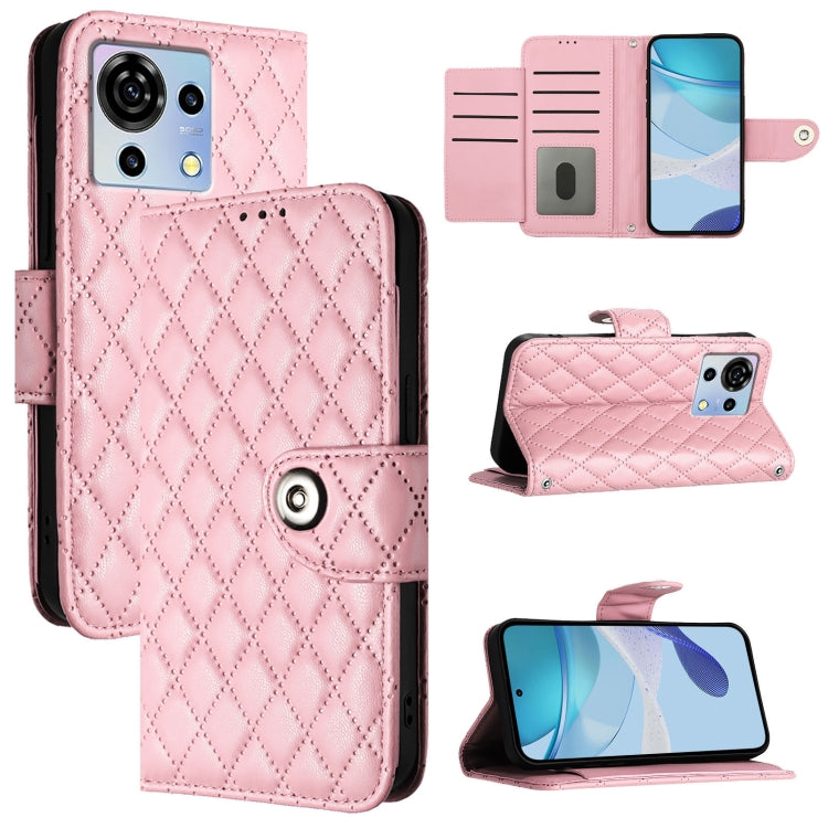 Rhombic Texture Flip Leather Phone Case with Lanyard, For ZTE Blade A73 4G, For ZTE Blade V50 Vita, For ZTE Blade A53 Pro, For ZTE Blade A53, For ZTE Blade A52 Lite, For ZTE Blade V40s, For ZTE Blade A52
