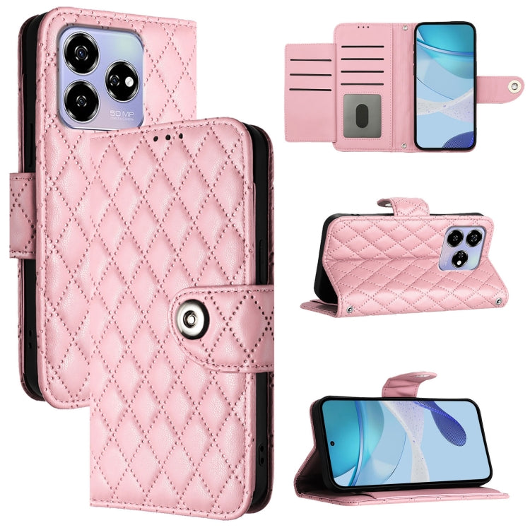 Rhombic Texture Flip Leather Phone Case with Lanyard, For ZTE Blade V70 Vita / nubia V70 Design, For ZTE Blade V70 Design, For ZTE Blade A35 Lite, For ZTE Blade A75 5G, For ZTE Blade A35 / A55, For ZTE Blade V60 / Axon 60 4G, For ZTE nubia Z60 Ultra   ...