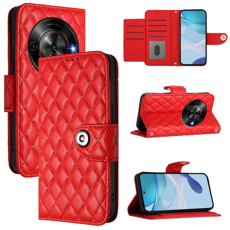 Rhombic Texture Flip Leather Phone Case with Lanyard, For ZTE Blade V70 Vita / nubia V70 Design, For ZTE Blade V70 Design, For ZTE Blade A35 Lite, For ZTE Blade A75 5G, For ZTE Blade A35 / A55, For ZTE Blade V60 / Axon 60 4G, For ZTE nubia Z60 Ultra   ...
