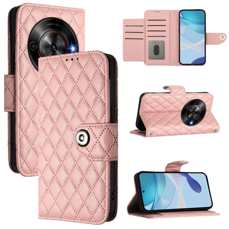 Rhombic Texture Flip Leather Phone Case with Lanyard, For ZTE Blade V70 Vita / nubia V70 Design, For ZTE Blade V70 Design, For ZTE Blade A35 Lite, For ZTE Blade A75 5G, For ZTE Blade A35 / A55, For ZTE Blade V60 / Axon 60 4G, For ZTE nubia Z60 Ultra   ...
