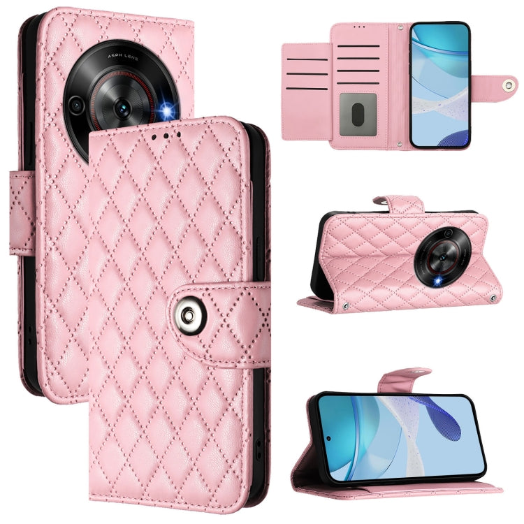 Rhombic Texture Flip Leather Phone Case with Lanyard, For ZTE Blade V70 Vita / nubia V70 Design, For ZTE Blade V70 Design, For ZTE Blade A35 Lite, For ZTE Blade A75 5G, For ZTE Blade A35 / A55, For ZTE Blade V60 / Axon 60 4G, For ZTE nubia Z60 Ultra   ...