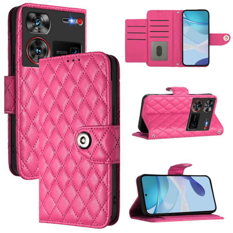 Rhombic Texture Flip Leather Phone Case with Lanyard, For ZTE Blade V70 Vita / nubia V70 Design, For ZTE Blade V70 Design, For ZTE Blade A35 Lite, For ZTE Blade A75 5G, For ZTE Blade A35 / A55, For ZTE Blade V60 / Axon 60 4G, For ZTE nubia Z60 Ultra   ...