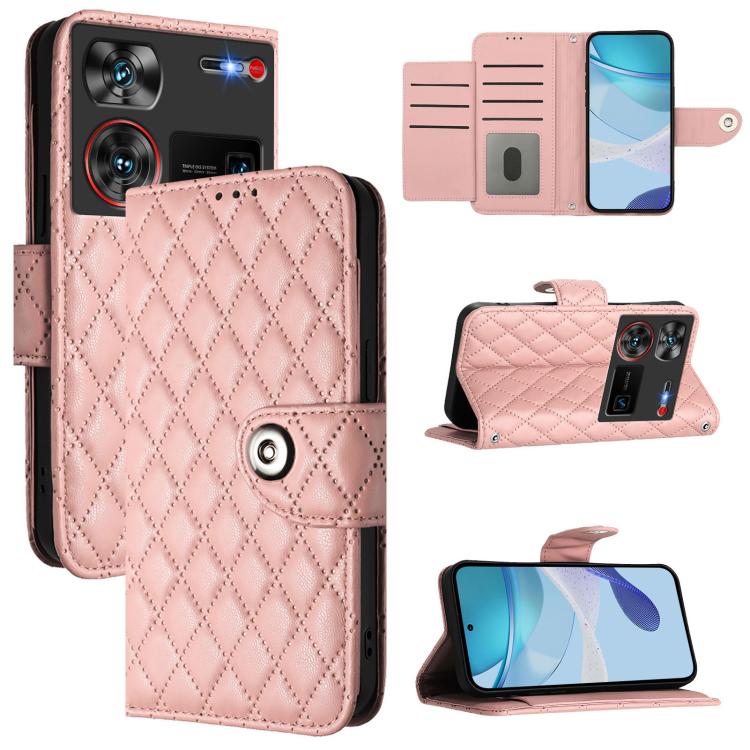 Rhombic Texture Flip Leather Phone Case with Lanyard, For ZTE Blade V70 Vita / nubia V70 Design, For ZTE Blade V70 Design, For ZTE Blade A35 Lite, For ZTE Blade A75 5G, For ZTE Blade A35 / A55, For ZTE Blade V60 / Axon 60 4G, For ZTE nubia Z60 Ultra   ...