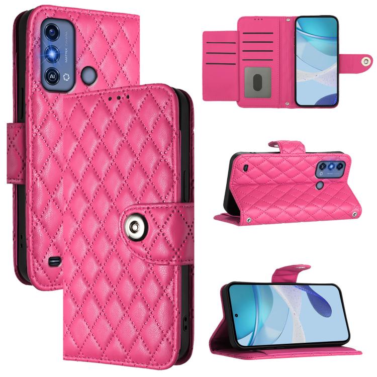 Rhombic Texture Flip Leather Phone Case with Lanyard, For ZTE Blade A73 4G, For ZTE Blade V50 Vita, For ZTE Blade A53 Pro, For ZTE Blade A53, For ZTE Blade A52 Lite, For ZTE Blade V40s, For ZTE Blade A52