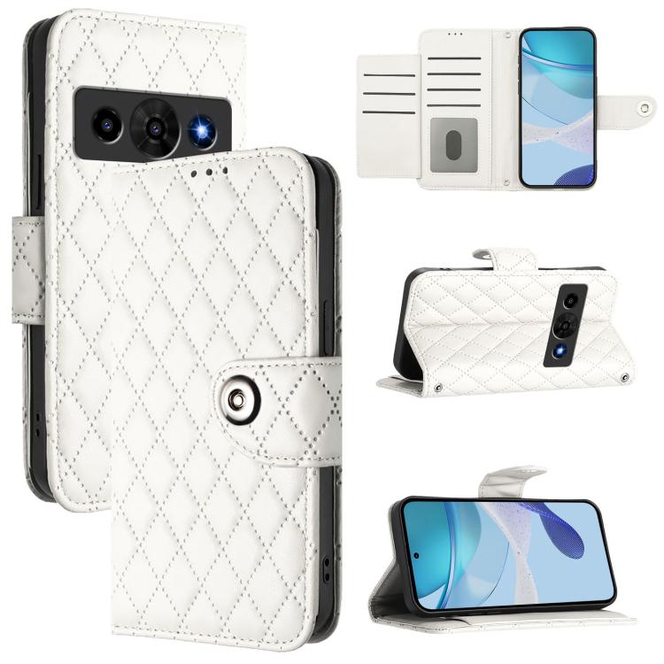 Rhombic Texture Flip Leather Phone Case with Lanyard, For ZTE nubia Neo 5 5G, For ZTE nubia Neo 5 GT 5G, For ZTE Nubia P7 Pro 5G / Optus X Value 5G, For ZTE Nubia P9 Pro 5G / Optus X Pro 2 5G, For ZTE nubia RedMagic 11 Air                              ...