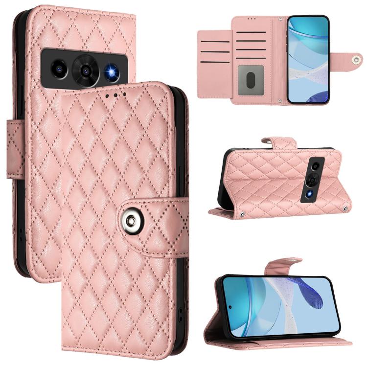 Rhombic Texture Flip Leather Phone Case with Lanyard, For ZTE nubia Neo 5 5G, For ZTE nubia Neo 5 GT 5G, For ZTE Nubia P7 Pro 5G / Optus X Value 5G, For ZTE Nubia P9 Pro 5G / Optus X Pro 2 5G, For ZTE nubia RedMagic 11 Air                              ...