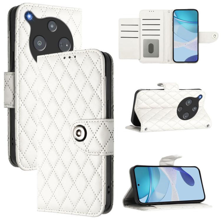 Rhombic Texture Flip Leather Phone Case with Lanyard, For ZTE nubia Neo 5 5G, For ZTE nubia Neo 5 GT 5G, For ZTE Nubia P7 Pro 5G / Optus X Value 5G, For ZTE Nubia P9 Pro 5G / Optus X Pro 2 5G, For ZTE nubia RedMagic 11 Air                              ...
