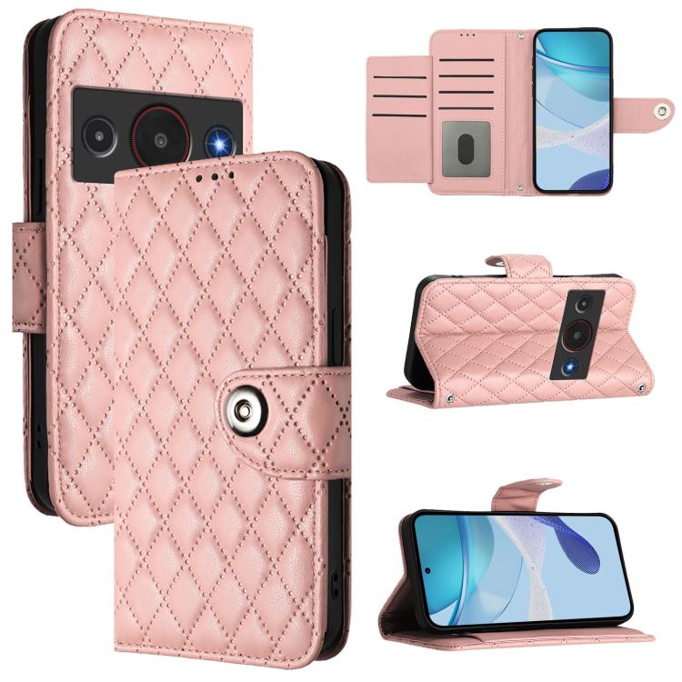 Rhombic Texture Flip Leather Phone Case with Lanyard, For ZTE nubia Neo 5 5G, For ZTE nubia Neo 5 GT 5G, For ZTE Nubia P7 Pro 5G / Optus X Value 5G, For ZTE Nubia P9 Pro 5G / Optus X Pro 2 5G, For ZTE nubia RedMagic 11 Air                              ...