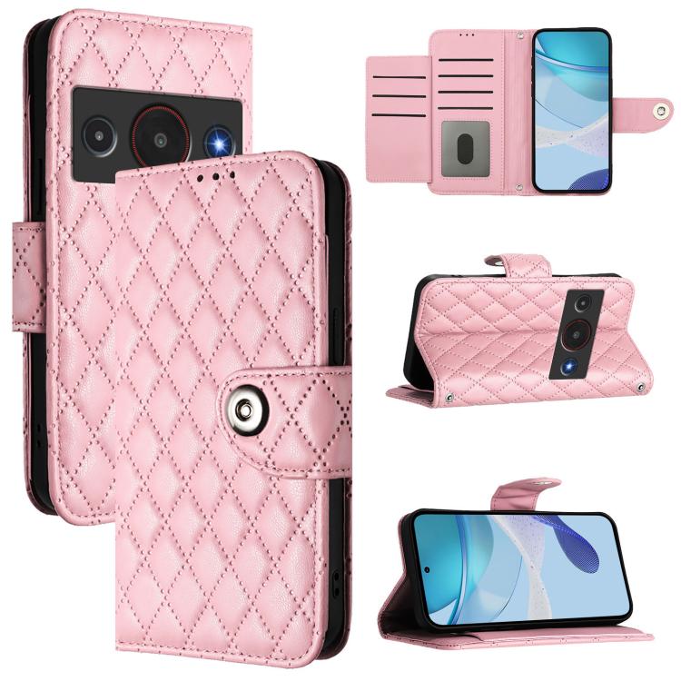 Rhombic Texture Flip Leather Phone Case with Lanyard, For ZTE nubia Neo 5 5G, For ZTE nubia Neo 5 GT 5G, For ZTE Nubia P7 Pro 5G / Optus X Value 5G, For ZTE Nubia P9 Pro 5G / Optus X Pro 2 5G, For ZTE nubia RedMagic 11 Air                              ...