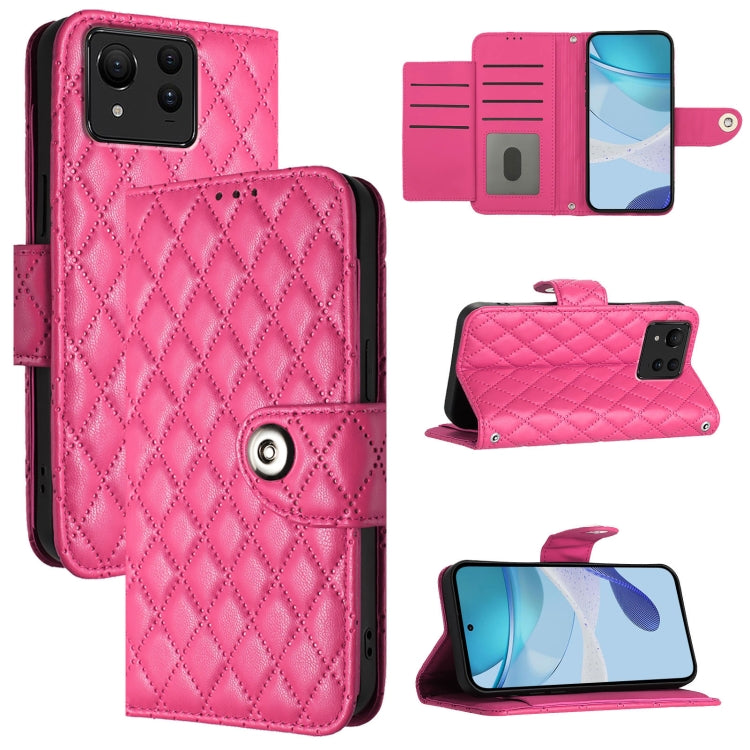 Rhombic Texture Flip Leather Phone Case with Lanyard, For Asus Zenfone 12 Ultra, For Asus ROG Phone 9 / 9 Pro, For Asus Zenfone 11 Ultra, For Asus ROG Phone 8