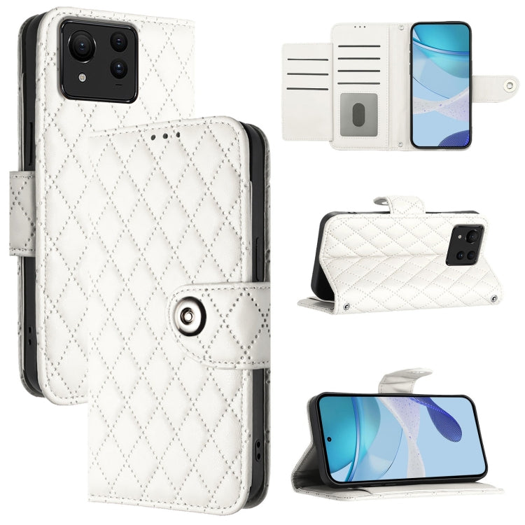 Rhombic Texture Flip Leather Phone Case with Lanyard, For Asus Zenfone 12 Ultra, For Asus ROG Phone 9 / 9 Pro, For Asus Zenfone 11 Ultra, For Asus ROG Phone 8