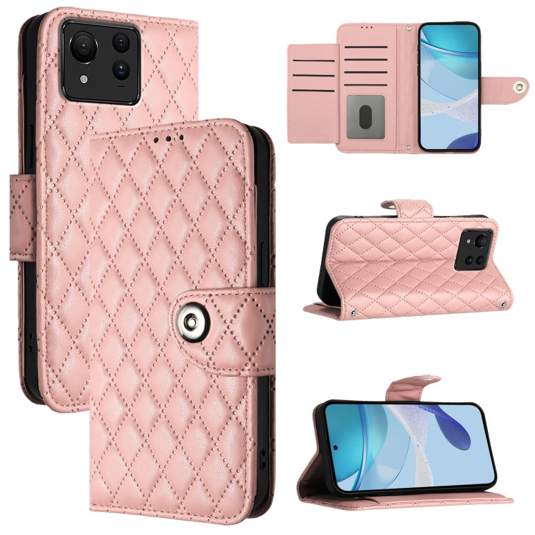 Rhombic Texture Flip Leather Phone Case with Lanyard, For Asus Zenfone 12 Ultra, For Asus ROG Phone 9 / 9 Pro, For Asus Zenfone 11 Ultra, For Asus ROG Phone 8