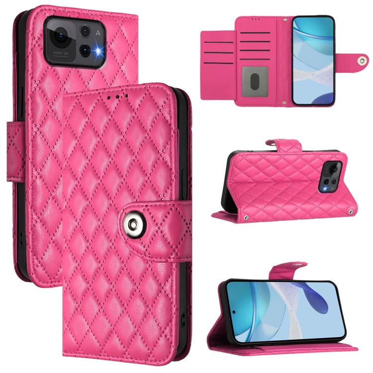 Rhombic Texture Flip Leather Phone Case with Lanyard, For Asus Zenfone 12 Ultra, For Asus ROG Phone 9 / 9 Pro, For Asus Zenfone 11 Ultra, For Asus ROG Phone 8